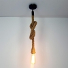 Lampa wisząca w stylu vintage z liny konopnej 1m [22250000728]